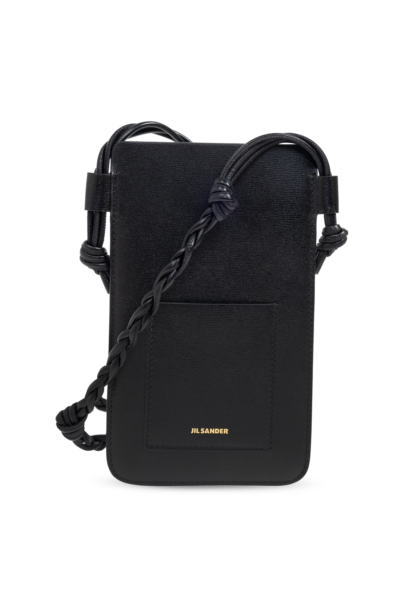 【JIL SANDER】PHONE POUCH Black Leather phone case JIL SANDER - Vitkac AS